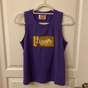 Sparkle City LSU tigers tank top